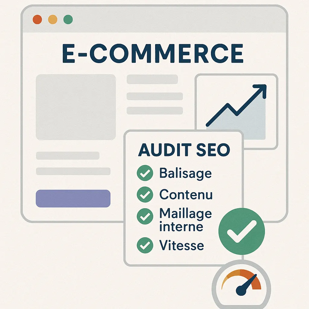 Audit SEO d’un site e-commerce avec checklist visuelle