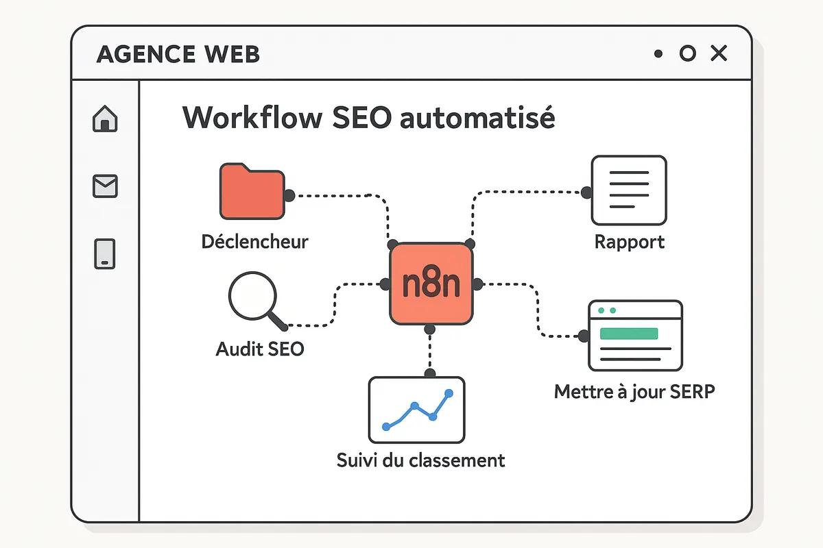 Workflow SEO automatisé dans n8n