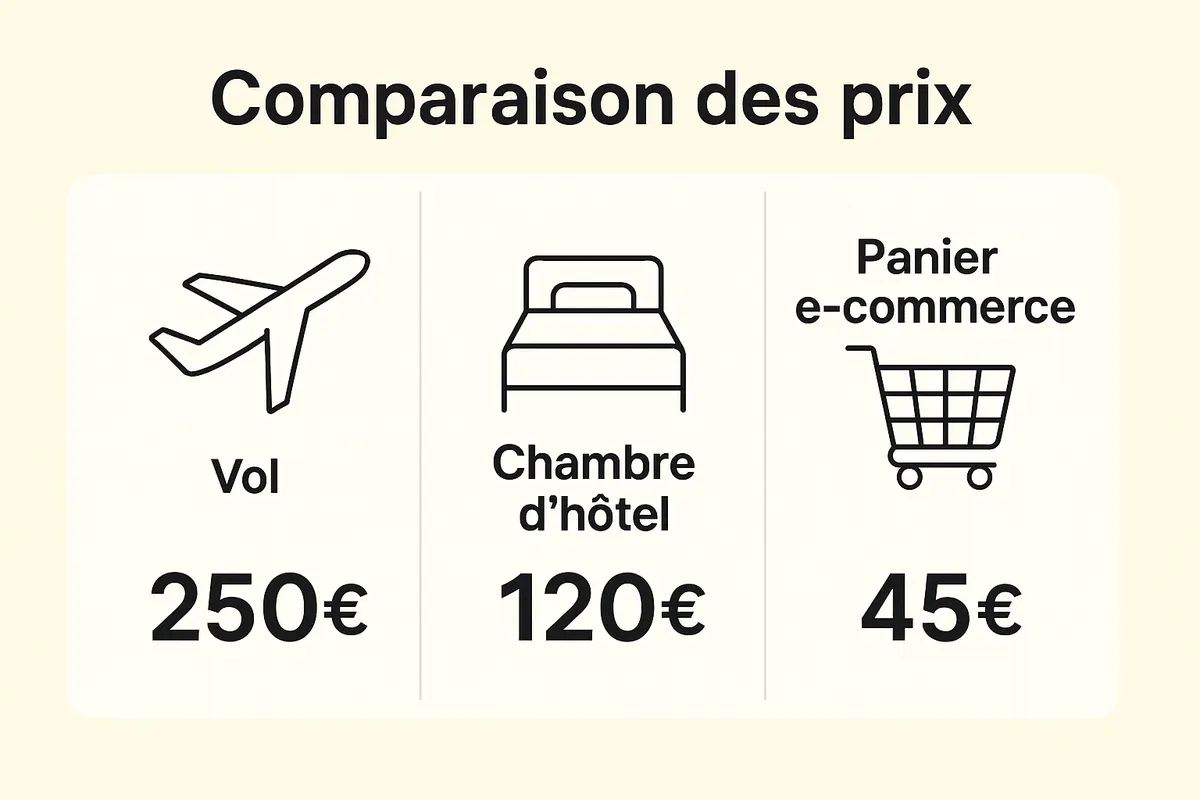 Comparaison d'offres avec prix dynamiques