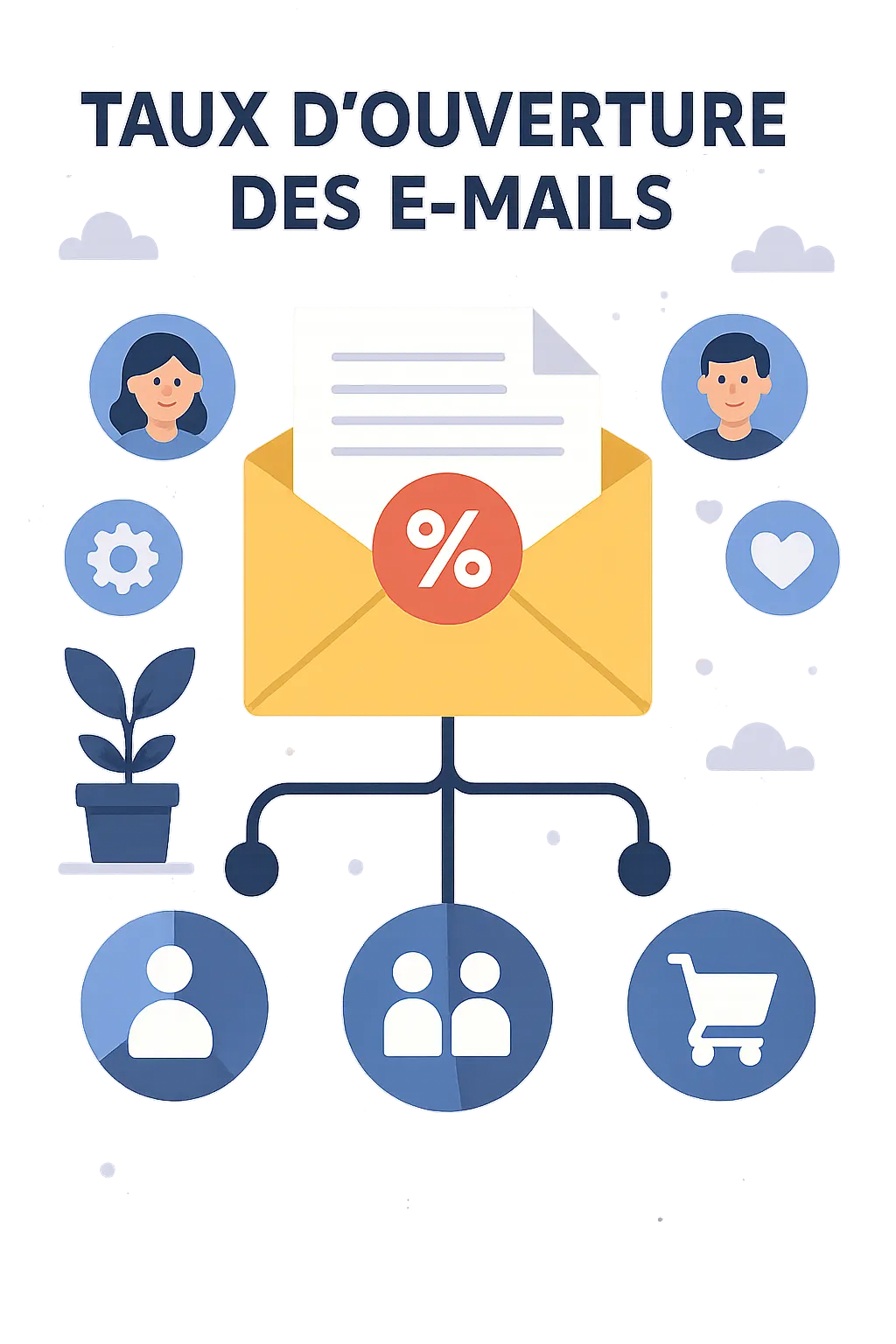 Visuel illustrant l’analyse de segmentation dans une campagne emailing