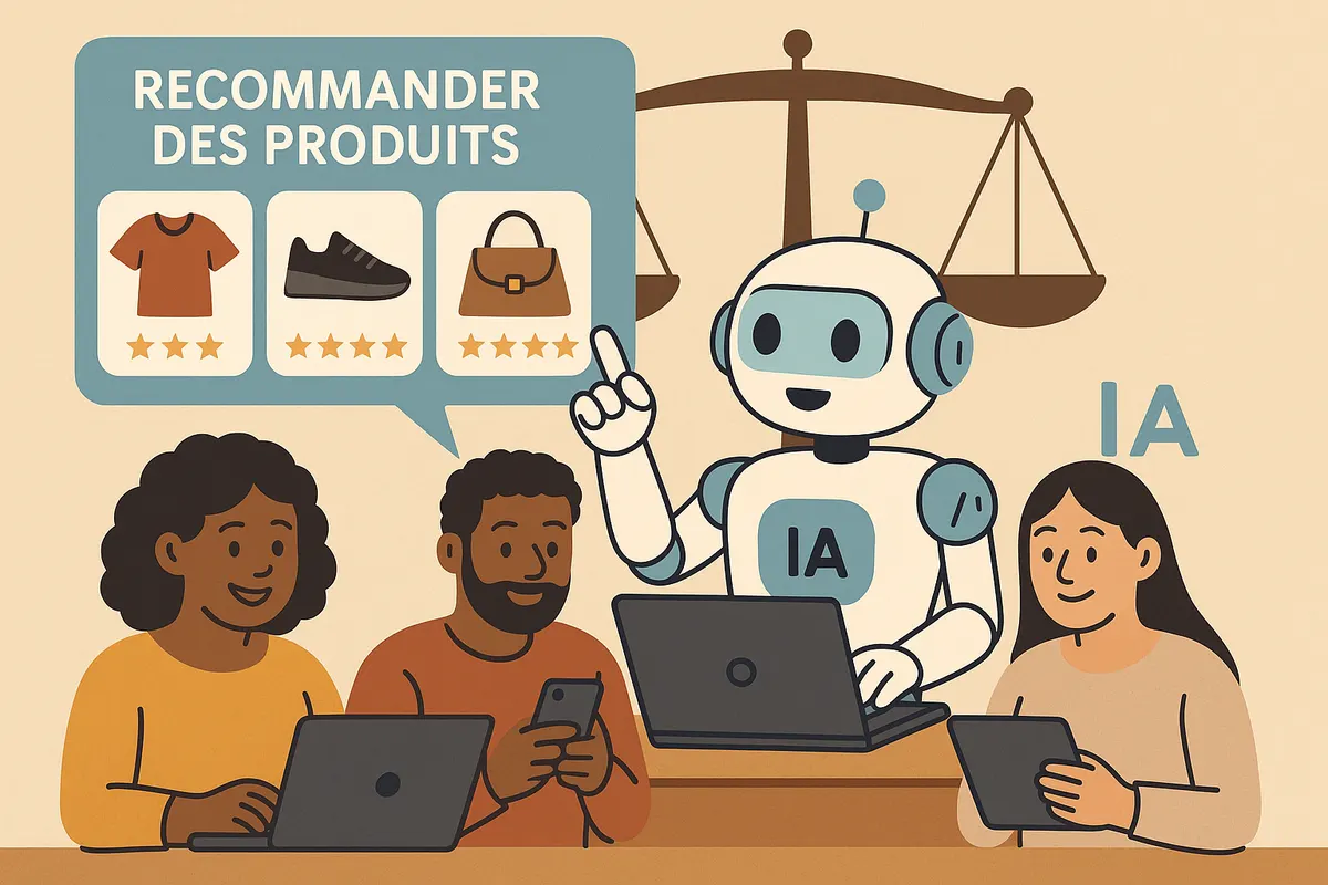 IA recommandant des produits en ligne