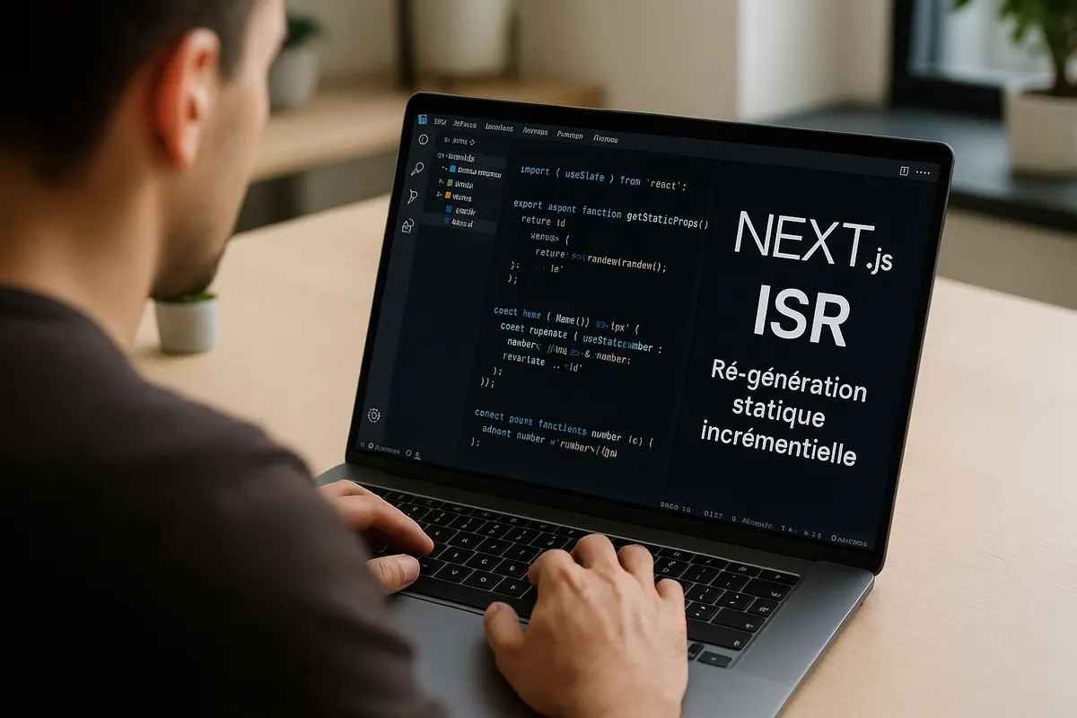 Développeur travaillant sur ISR avec Next.js