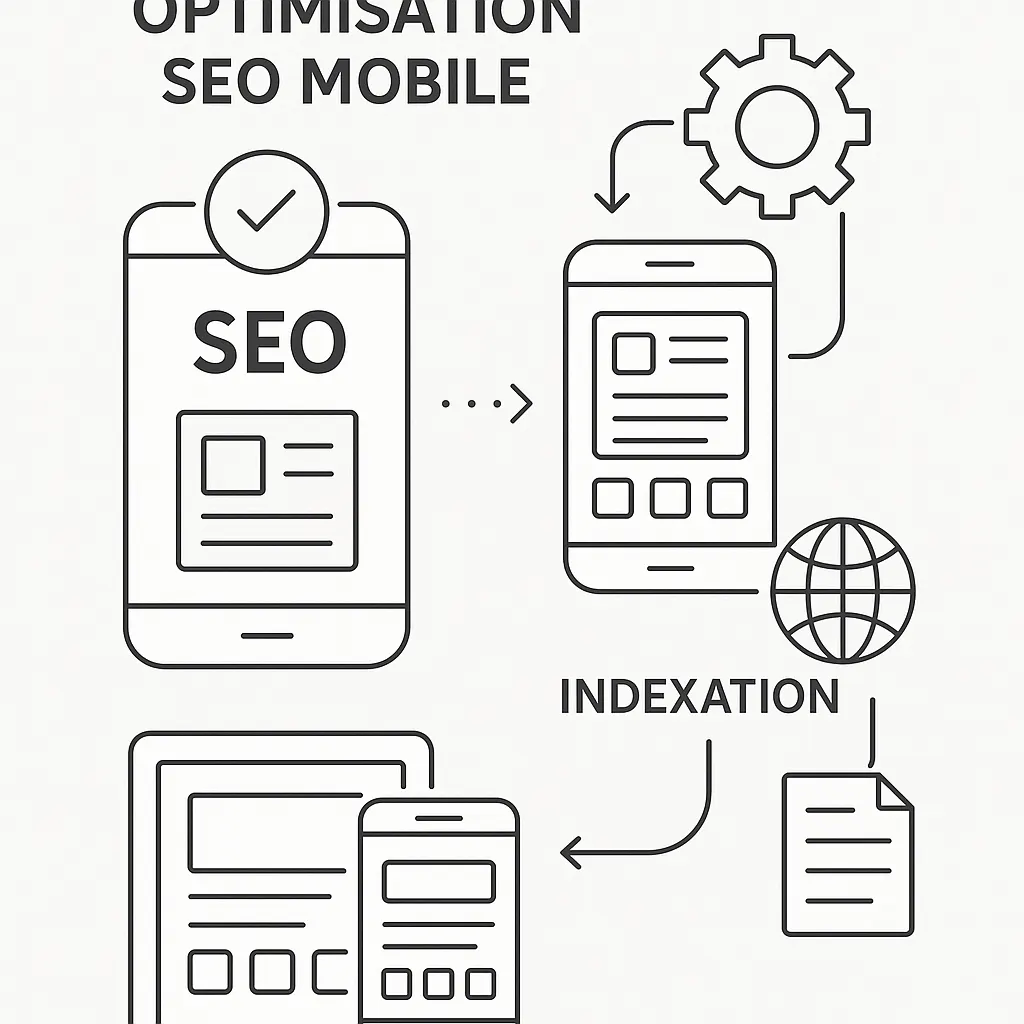 Illustration d’un site optimisé pour le mobile SEO