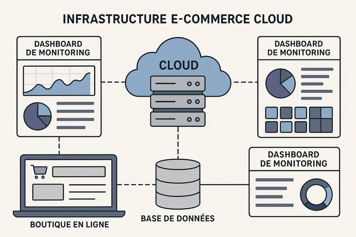 Infrastructure DevOps e-commerce avec outils de monitoring