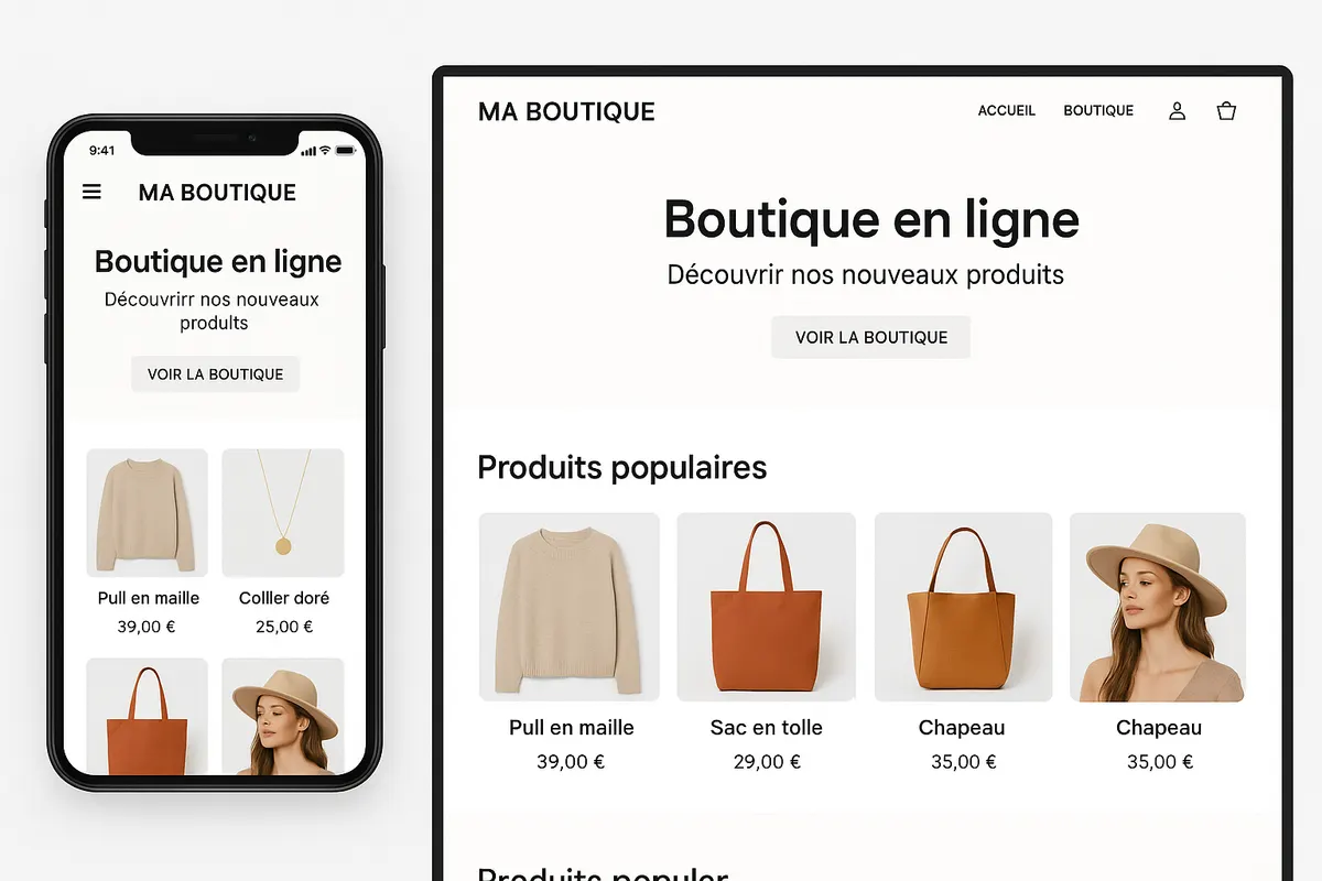 Exemple de boutique WooCommerce professionnelle