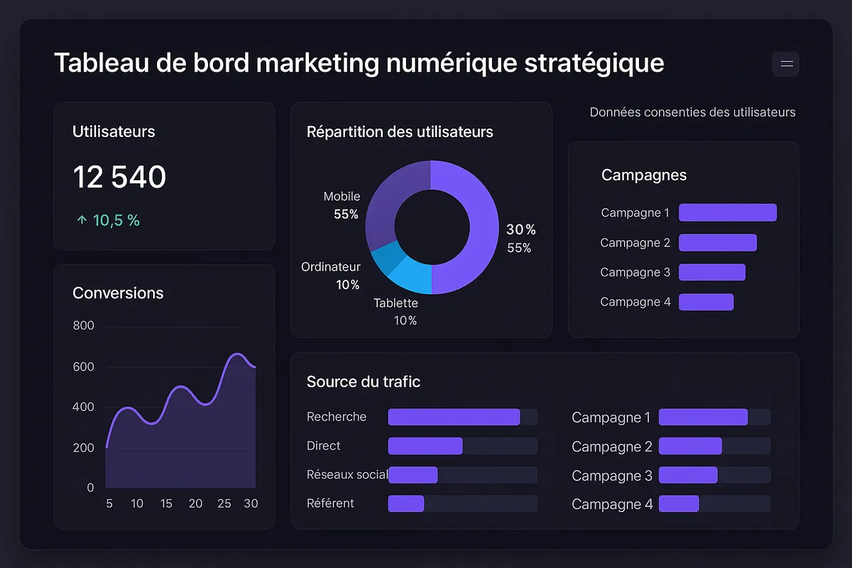 Interface marketing affichant des données clients partagées volontairement